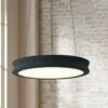 Fusion Bevel 16" Wide Matte Black Modern LED Pendant Light -Lighting Sales Shop fusion bevel 16 inch wide matte black modern led pendant light 85t45cropped