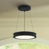 Fusion™ Bevel 8 1/2" Wide Matte Black LED Mini Pendant -Lighting Sales Shop fusion bevel 8 and one half inch wide matte black led mini pendant 85t67cropped