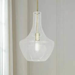 Fusion™ Harlow 12" Wide Brushed Brass Mini Pendant