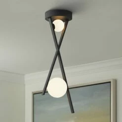 Fusion™ Stix 10" Wide Matte Black LED Mini Pendant