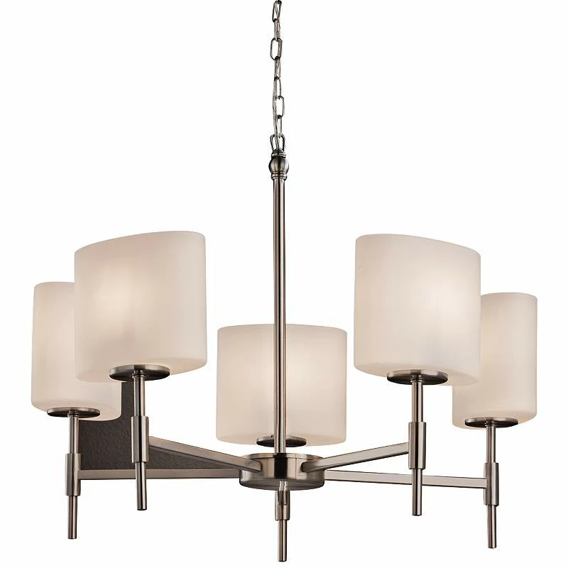 Fusion™ Union 23 1/2" W Brushed Nickel 5-Light Chandelier 4 Fusion™ Union 23 1/2" W Brushed Nickel 5-Light Chandelier - Image 2
