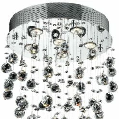 Galaxy 18" Wide Chrome And Crystal 6-Light Chandelier -Lighting Sales Shop galaxy 18 inch wide chrome and crystal 6 light chandelier 39v37views1