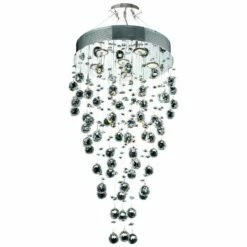 Galaxy 18" Wide Chrome And Crystal 6-Light Chandelier -Lighting Sales Shop galaxy 18 inch wide chrome and crystal 6 light chandelier 39v37views2