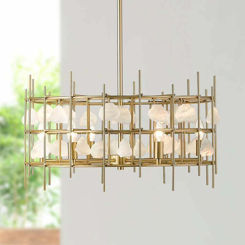Garroway 24" Wide Aged Brass 6-Light Chandelier 3 Garroway 24" Wide Aged Brass 6-Light Chandelier