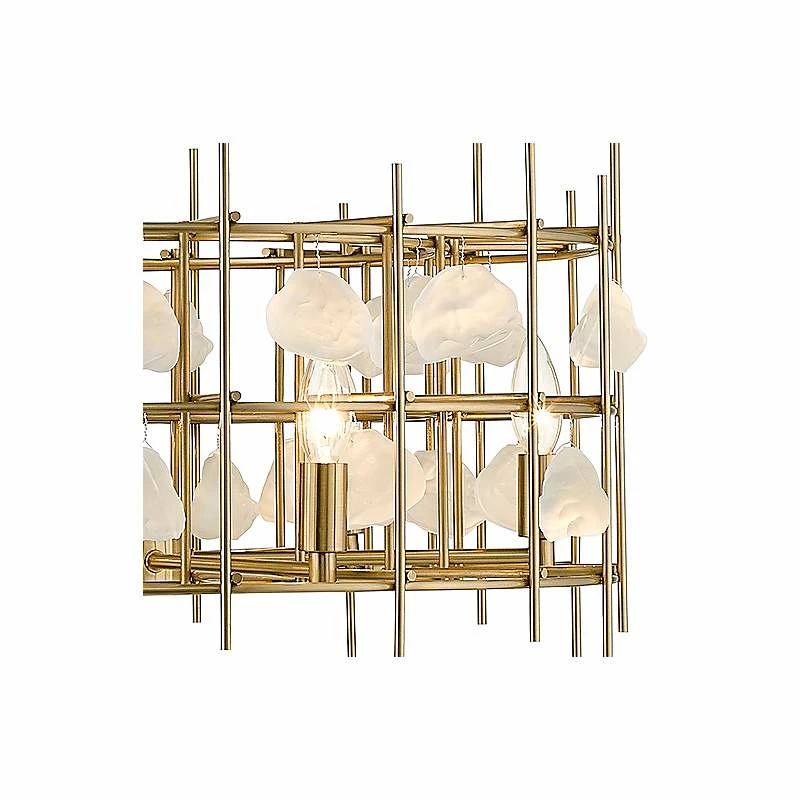 Garroway 24" Wide Aged Brass 6-Light Chandelier 5 Garroway 24" Wide Aged Brass 6-Light Chandelier - Image 3