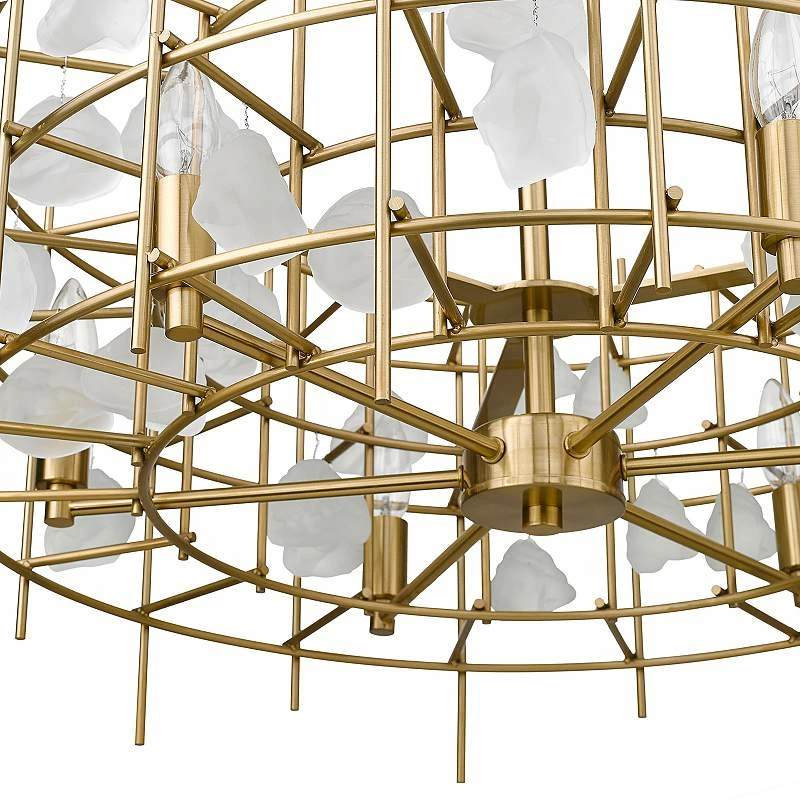 Garroway 24" Wide Aged Brass 6-Light Chandelier 7 Garroway 24" Wide Aged Brass 6-Light Chandelier - Image 5