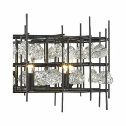 Garroway 32" Wide Matte Black 9-Light Chandelier -Lighting Sales Shop garroway 32 inch wide matte black 9 light chandelier 95v65views1