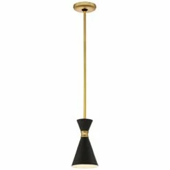 George Kovacs Conic 5 1/2" Wide Honey Gold Mini Pendant -Lighting Sales Shop george kovacs conic 5 and one half inch wide honey gold mini pendant 15j12views1