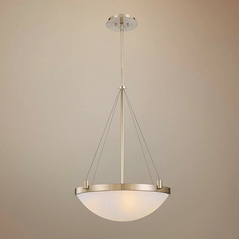 George Kovacs Frosted Glass 21 1/2" Wide Pendant Light 3 George Kovacs Frosted Glass 21 1/2" Wide Pendant Light