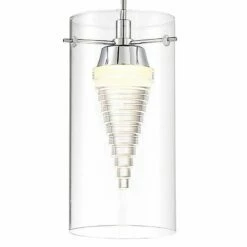 George Kovacs Funnel Cloud 4"W Chrome LED Mini Pendant Light -Lighting Sales Shop george kovacs funnel cloud 4 inchw chrome led mini pendant light 78g31views1