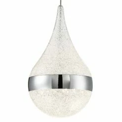 George Kovacs Moonshot 4 3/4"W Chrome LED Mini Pendant Light -Lighting Sales Shop george kovacs moonshot 4 and three quarter inchw chrome led mini pendant light 78g14views1