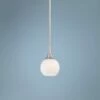 George Kovacs Pontil 4" Wide Brushed Nickel Mini Pendant -Lighting Sales Shop george kovacs pontil 4 inch wide brushed nickel mini pendant 5g114cropped