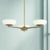 George Kovacs Scale 24" Wide Soft Brass Modern 3-Light LED Chandelier -Lighting Sales Shop george kovacs scale 24 inch wide soft brass modern 3 light led chandelier 88f03cropped