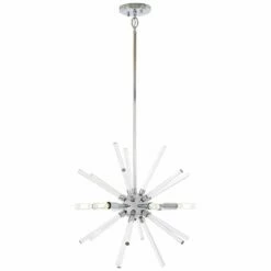 George Kovacs Spiked 18" Wide Chrome 6-Light Pendant -Lighting Sales Shop george kovacs spiked 18 inch wide chrome 6 light pendant 58e93views3