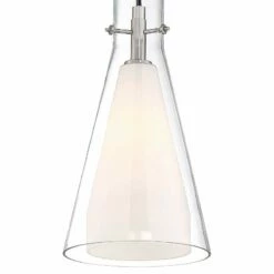 George Kovacs Taper 7"W Brushed Nickel Mini Pendant Light -Lighting Sales Shop george kovacs taper 7 inchw brushed nickel mini pendant light 78g36views1