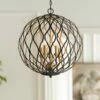 Gilded Glam 20"W Sand Coal Honey Gold 5-Light Pendant Light -Lighting Sales Shop gilded glam 20 inchw sand coal honey gold 5 light pendant light 82v40cropped