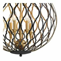 Gilded Glam 20"W Sand Coal Honey Gold 5-Light Pendant Light 7 Gilded Glam 20"W Sand Coal Honey Gold 5-Light Pendant Light -Lighting Sales Shop gilded glam 20 inchw sand coal honey gold 5 light pendant light 82v40views1