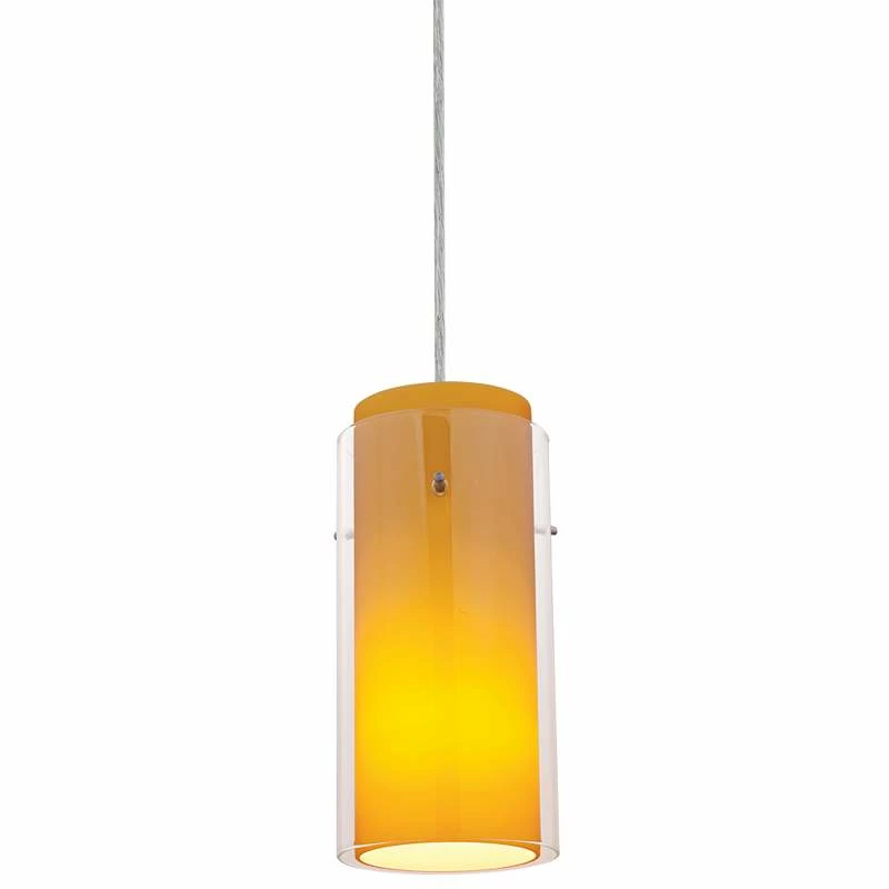 Glass 'n Glass 4 1/2"W Amber Glass LED Mini Pendant 4 Glass 'n Glass 4 1/2"W Amber Glass LED Mini Pendant - Image 2