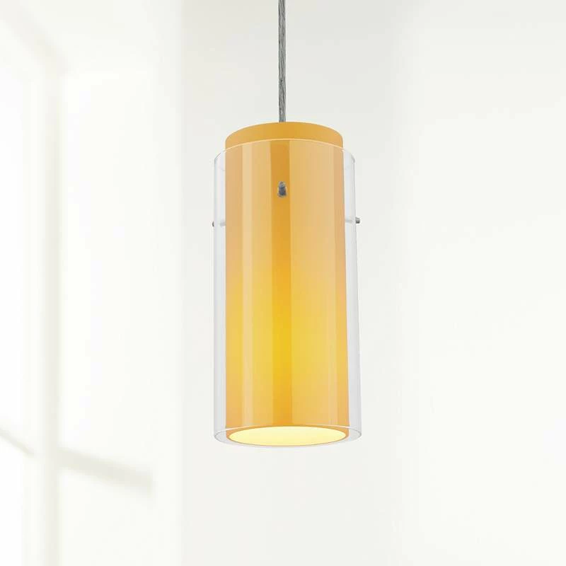 Glass 'n Glass 4 1/2"W Amber Glass LED Mini Pendant 3 Glass 'n Glass 4 1/2"W Amber Glass LED Mini Pendant