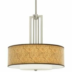 Golden Versailles Carey 24" Brushed Nickel 4-Light Chandelier