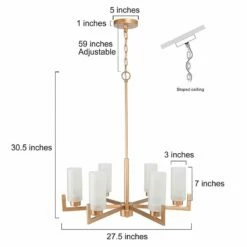 Gollin 27 1/2" Wide Gold 6-Light Chandelier -Lighting Sales Shop gollin 27 and one half inch wide gold 6 light chandelier 200e3views5