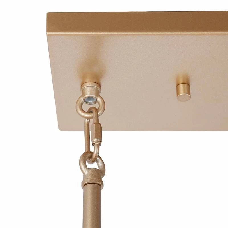 Gollin 32 1/2" Wide Gold Metal 8-Light Island Chandelier 5 Gollin 32 1/2" Wide Gold Metal 8-Light Island Chandelier - Image 3