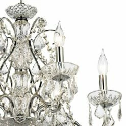 Grace 23 1/2" Wide Chrome And Crystal 6-Light Chandelier 8 Grace 23 1/2" Wide Chrome And Crystal 6-Light Chandelier -Lighting Sales Shop grace 23 and one half inch wide chrome and crystal 6 light chandelier 92905views1