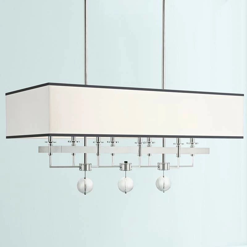 Gresham Park 38" Wide Nickel Kitchen Island Light Pendant 3 Gresham Park 38" Wide Nickel Kitchen Island Light Pendant