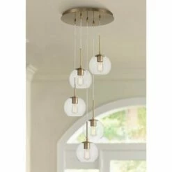 Haniger 19 1/4" Wide Soft Gold Multi-Light Pendant