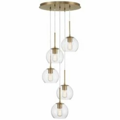 Haniger 19 1/4" Wide Soft Gold Multi-Light Pendant -Lighting Sales Shop haniger 19 and one quarter inch wide soft gold multi light pendant 048a6views3