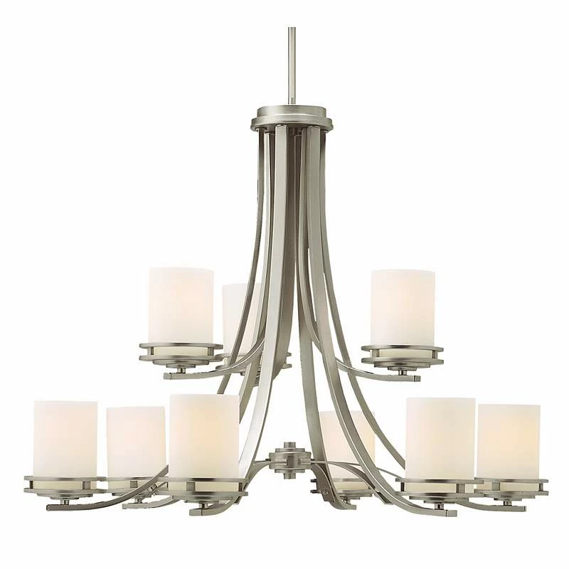 Hendrik Nickel 33 1/2" Wide 9-Light Chandelier 5 Hendrik Nickel 33 1/2" Wide 9-Light Chandelier - Image 3