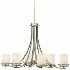Hendrik Nickel 36" Wide 6-Light Oval Chandelier 7 Hendrik Nickel 36" Wide 6-Light Oval Chandelier -Lighting Sales Shop hendrik nickel 36 inch wide 6 light oval chandelier 43314