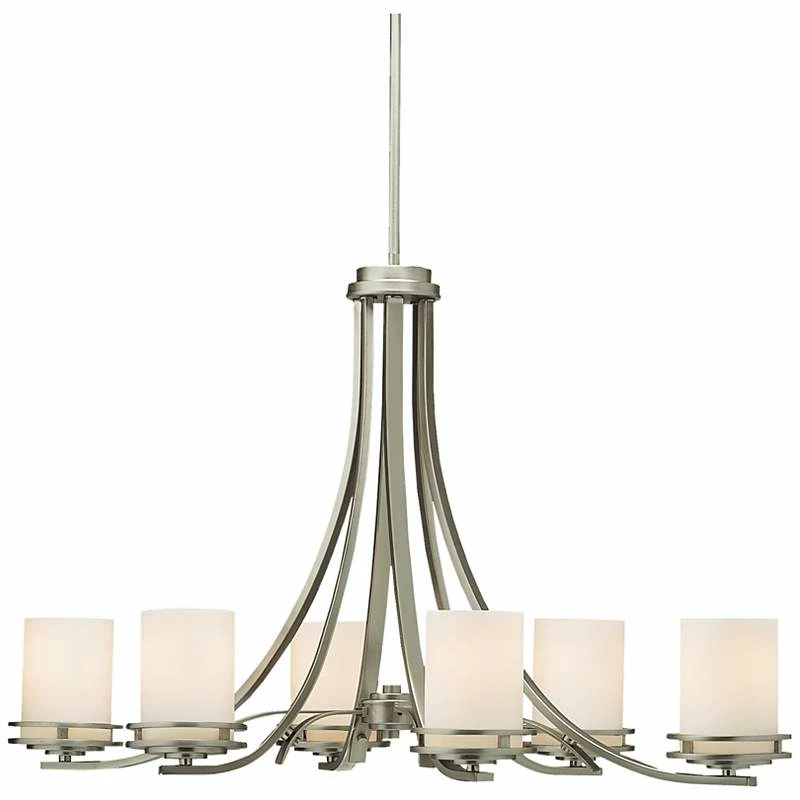 Hendrik Nickel 36" Wide 6-Light Oval Chandelier 5 Hendrik Nickel 36" Wide 6-Light Oval Chandelier - Image 3