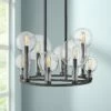 Hinkley Alchemy 24 1/4" Wide Black 8-Light Chandelier