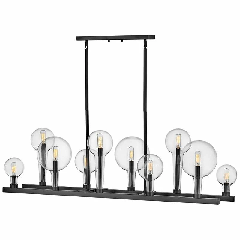 Hinkley Alchemy 48 1/4"W Black 10-Light Island Pendant Light 4 Hinkley Alchemy 48 1/4"W Black 10-Light Island Pendant Light - Image 2