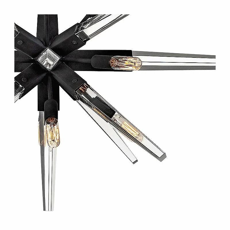 Hinkley Ariel 40"W Black 12-Light Starburst Pendant Light 5 Hinkley Ariel 40"W Black 12-Light Starburst Pendant Light - Image 3