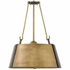 Hinkley Cartwright 19 1/2" Wide Rustic Brass Pendant Light -Lighting Sales Shop hinkley cartwright 19 and one half inch wide rustic brass pendant light 45d73views1