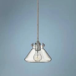 Hinkley Congress 8" Wide Clear Glass Chrome Mini Pendant