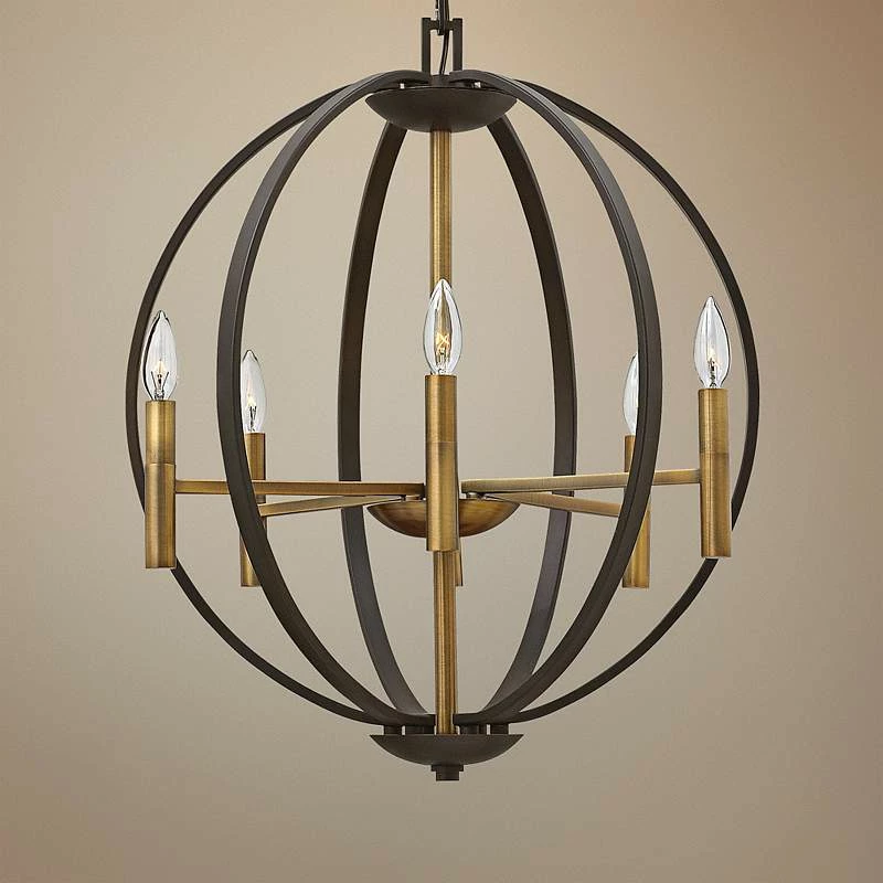 Hinkley Euclid 22 1/4" Wide Spanish Bronze 6-Light Pendant 3 Hinkley Euclid 22 1/4" Wide Spanish Bronze 6-Light Pendant