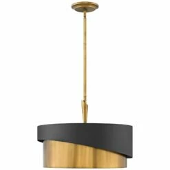 Hinkley Gigi 21" Wide Heritage Brass And Satin Black Finish Pendant 7 Hinkley Gigi 21" Wide Heritage Brass And Satin Black Finish Pendant -Lighting Sales Shop hinkley gigi 21 inch wide heritage brass and satin black finish pendant 24x22views1