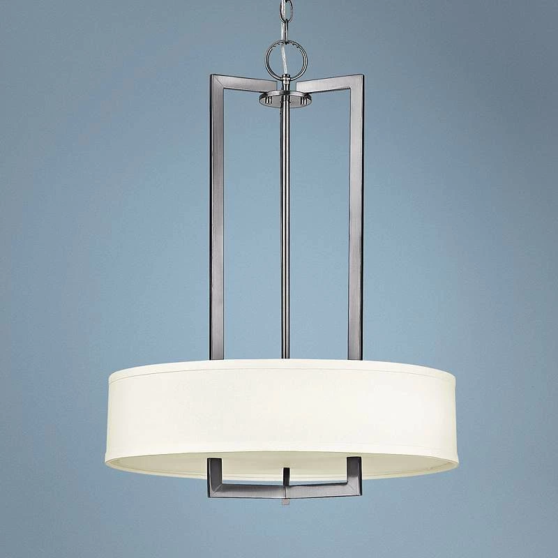 Hinkley Hampton Collection 20" Wide Nickel Pendant Light 3 Hinkley Hampton Collection 20" Wide Nickel Pendant Light