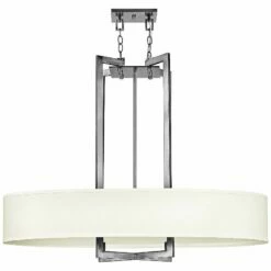 Hinkley Hampton Collection 40" Wide Nickel Pendant Light -Lighting Sales Shop hinkley hampton collection 40 inch wide nickel pendant light m7485