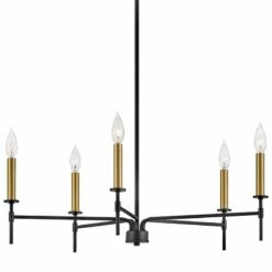 Hinkley Lark-Hux 28" Wide Modern Black And Lacquered Brass Chandelier 9 Hinkley Lark-Hux 28" Wide Modern Black And Lacquered Brass Chandelier -Lighting Sales Shop hinkley lark hux 28 inch wide modern black and lacquered brass chandelier 374m3