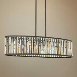 Hinkley Lighting Gemma 45" Wide Bronze 6-Light Linear Chandelier