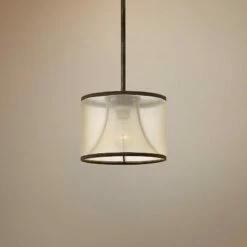 Hinkley Mime 9" Wide French Bronze Mini Pendant Chandelier