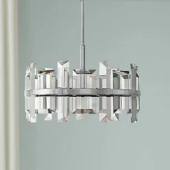 Hinkley Odette 24" Wide Polished Nickel Pendant Light