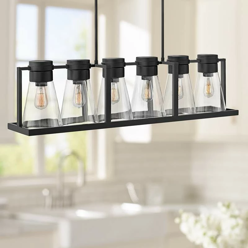 Hinkley Refinery 43 3/4"W Black Kitchen Island Light Pendant 3 Hinkley Refinery 43 3/4"W Black Kitchen Island Light Pendant