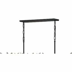 Hinkley Revel 41 1/2" Wide Black And Crystal Island Pendant -Lighting Sales Shop hinkley revel 41 and one half inch wide black and crystal island pendant 86n03views2