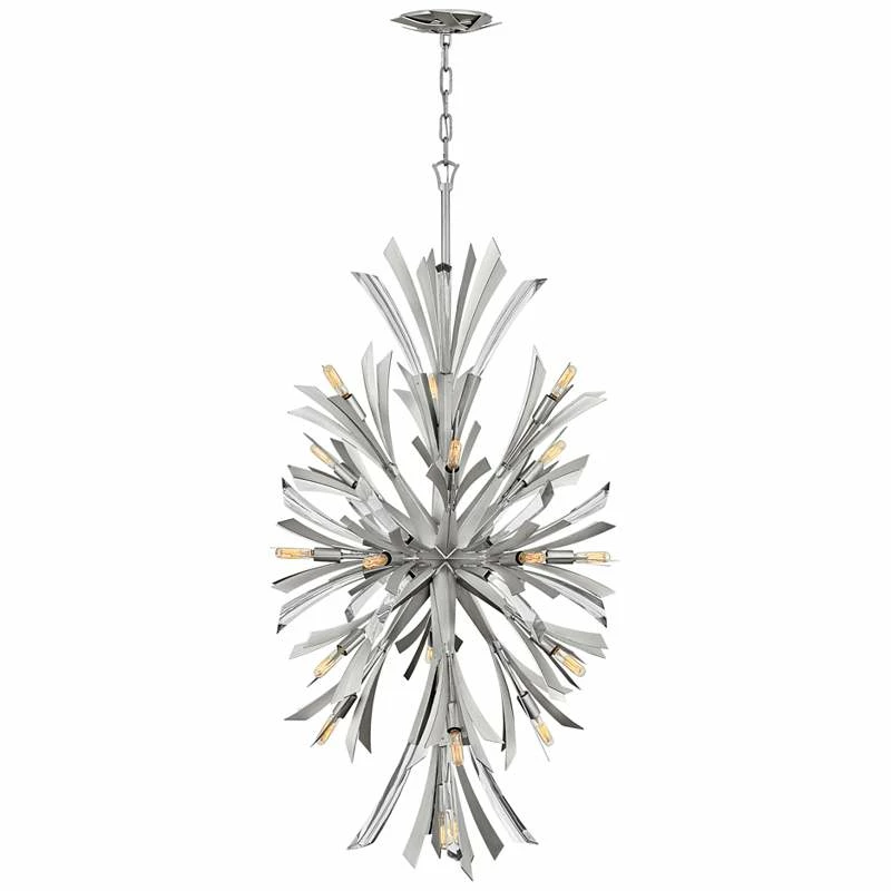 Hinkley Vida 24" Wide Glacial Metal 19-Light Pendant Light 4 Hinkley Vida 24" Wide Glacial Metal 19-Light Pendant Light - Image 2
