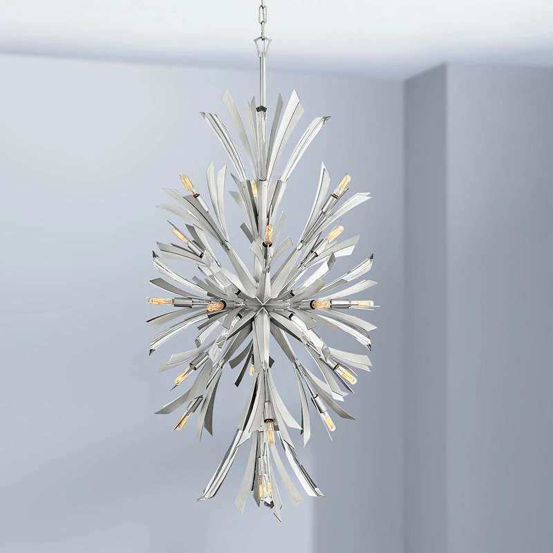 Hinkley Vida 24" Wide Glacial Metal 19-Light Pendant Light 3 Hinkley Vida 24" Wide Glacial Metal 19-Light Pendant Light